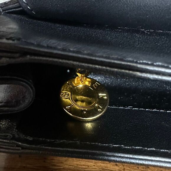 Vintage Givenchy Black Leather Top Handle 2 Way Bag - Picture 16 of 16